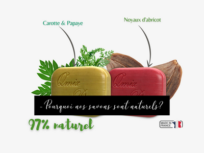Pourquoi nos savons sont à 97%  naturel !