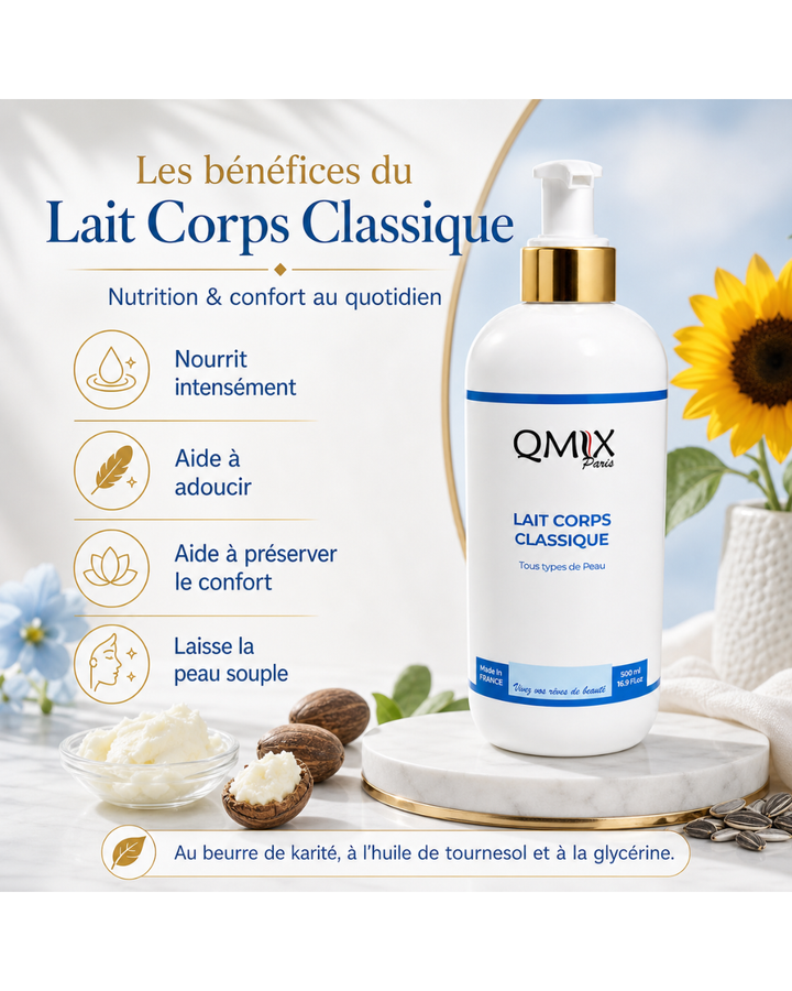 Lait Corps Classique Qmix Paris – Nutrition & confort au quotidien