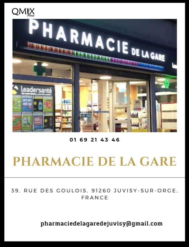 PHARMACIE DE LA GARE39, rue des Goulois, 91260 Juvisy-sur-orge, France01 69 21 43 46