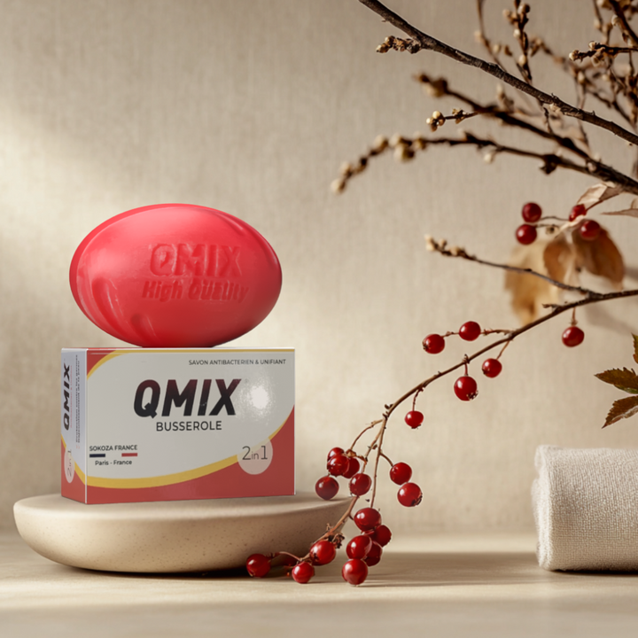 Lot de 4 Savons Antibactériens et Unifiants à l'Extrait de Busserole 🍃✨ (1savon=200g)