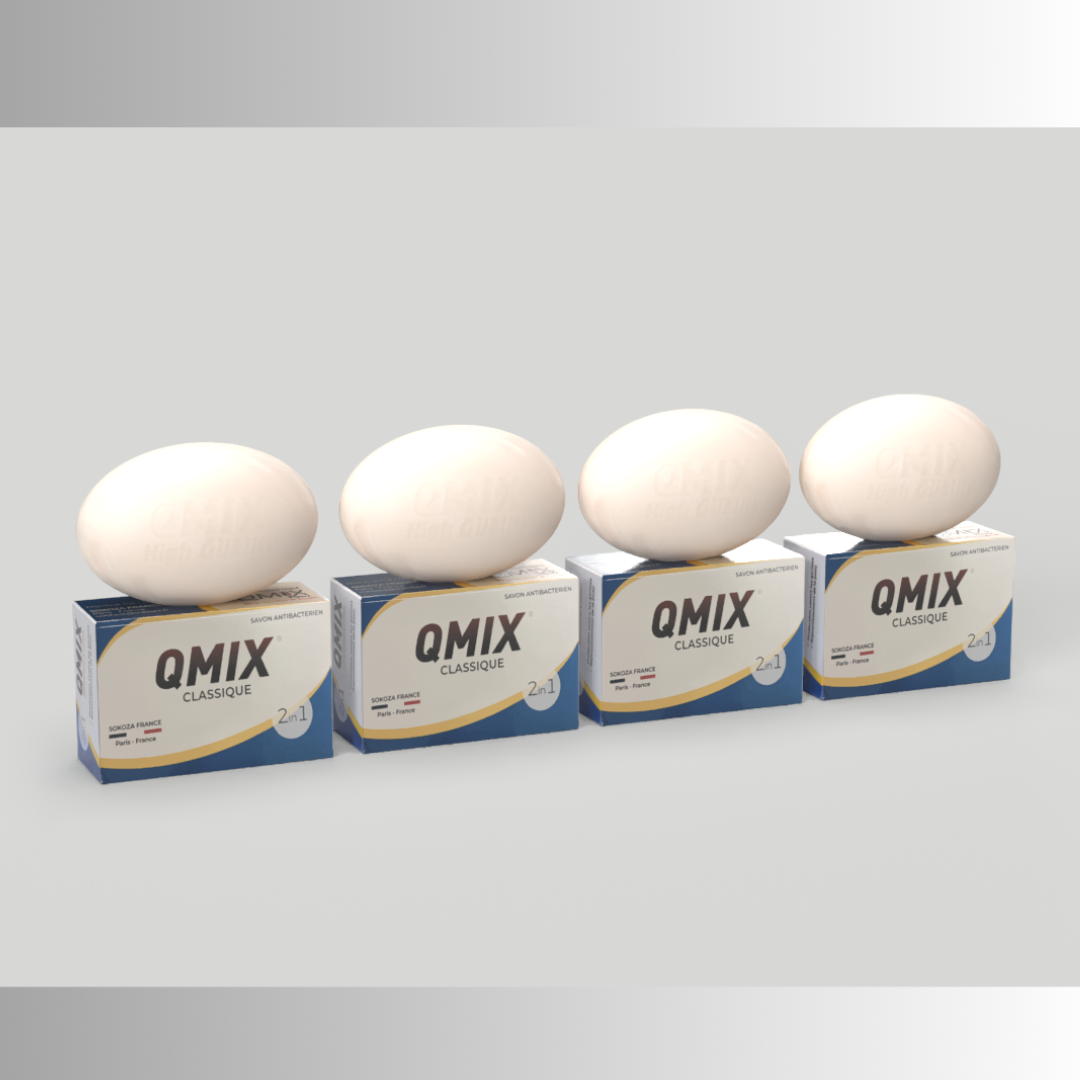Lot de 4 Savons Antibactériens à la Noix de Karité 🥥✨(1savon=200g)