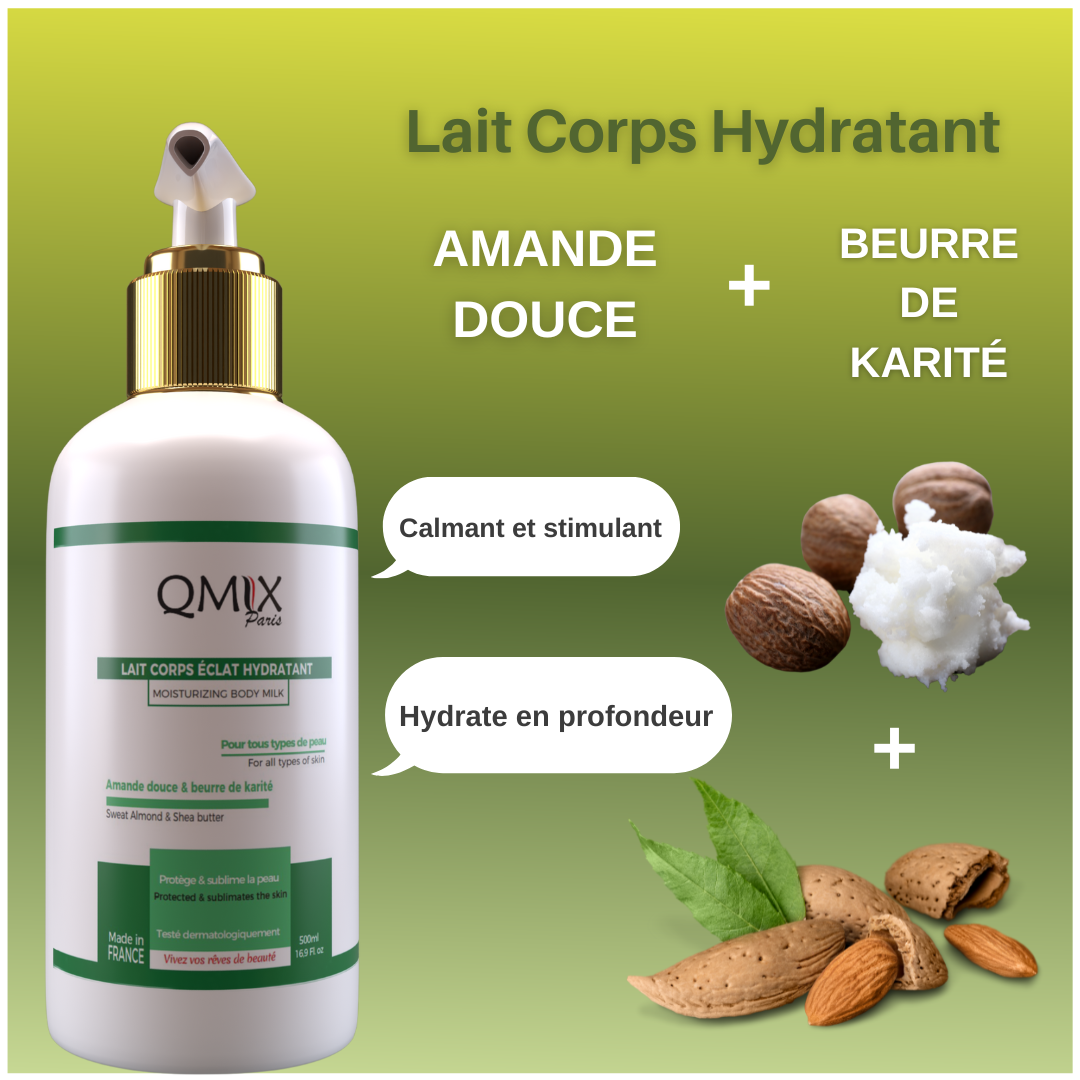Lait Corps Eclat Super Hydratant - Amande douce et Beurre de Karité