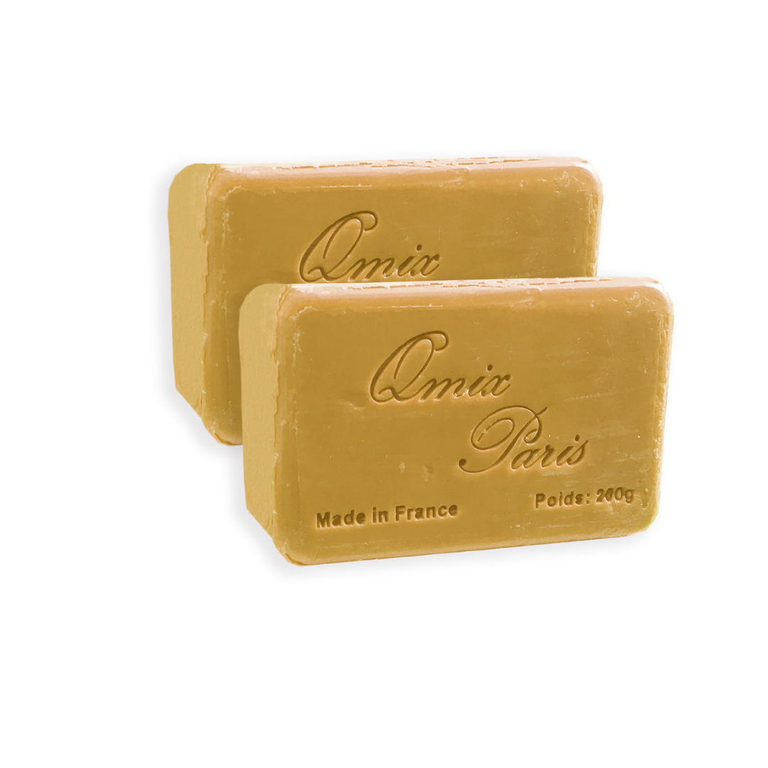 Savon gommant fort Carotte & Papaye ™ Qmix-Paris 2 Pcs
