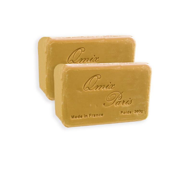 Savon gommant fort Carotte & Papaye ™ Qmix-Paris 2 Pcs