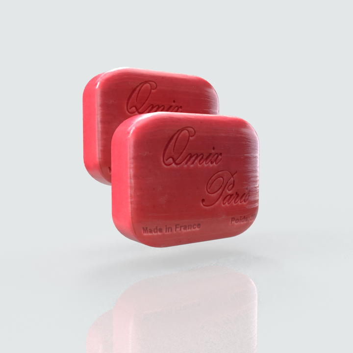 Savon gommant extra fort au noyaux d'abricot ™ Qmix-Paris 2 Pcs